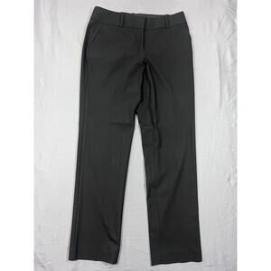 Ann Taylor Dress Pants Womens 6 Black Stretch Straight Leg Business Formal Wear